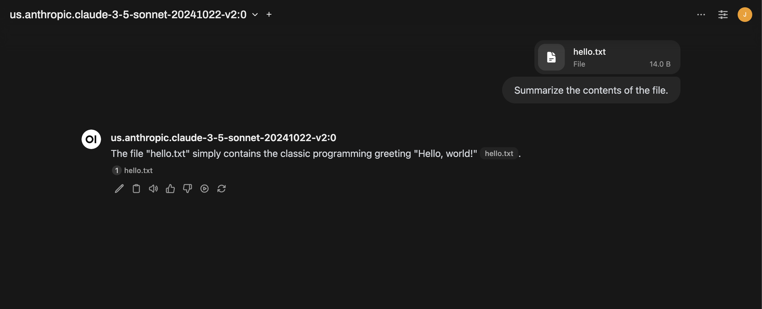 Antwort in Open-WebUI erhalten
