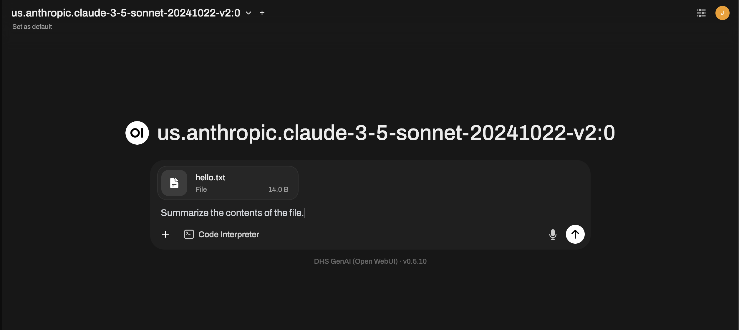 Datei in Open-WebUI hochladen
